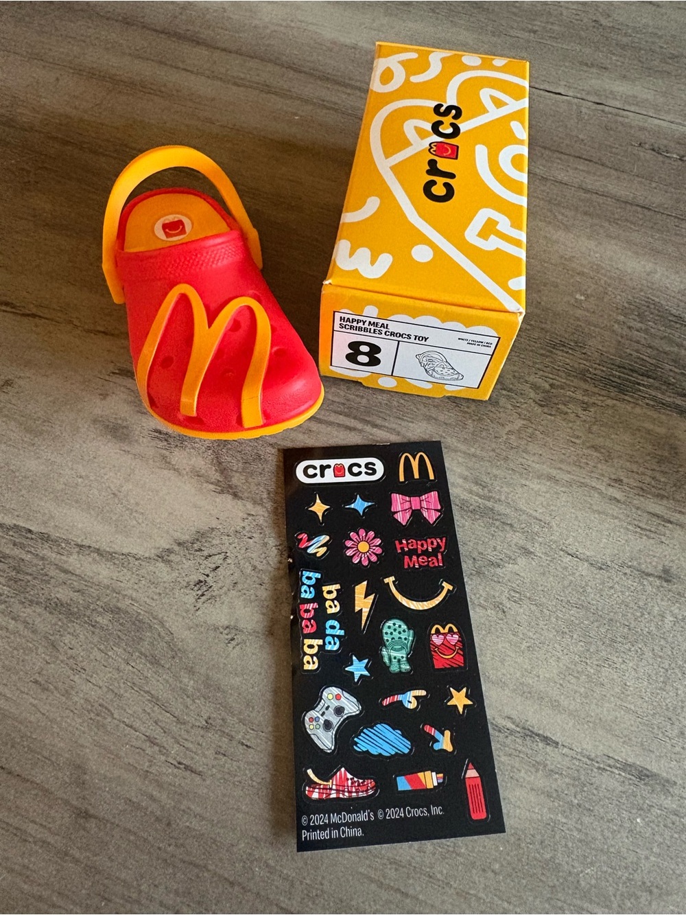 Happy Meal Scribbles Crocs Toy 8